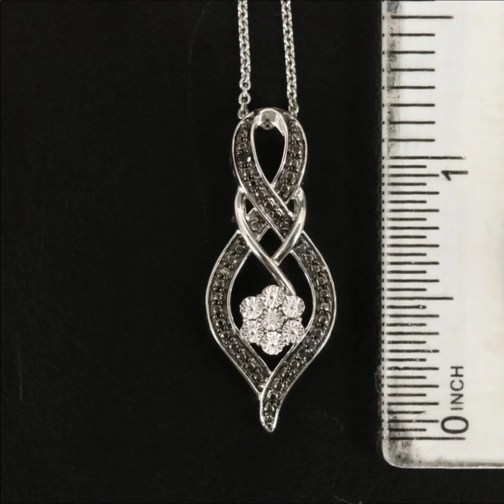 JWBR Diamond pendant & earring set